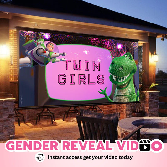 TWIN GIRLS Gender Reveal Movie Video