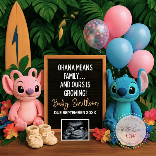 Baby Reveal Announcement – Social Media Post