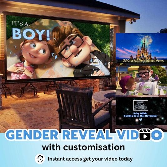 BOY Custom Gender Reveal Movie Video