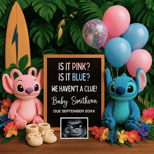 Baby Reveal Announcement – Social Media Post