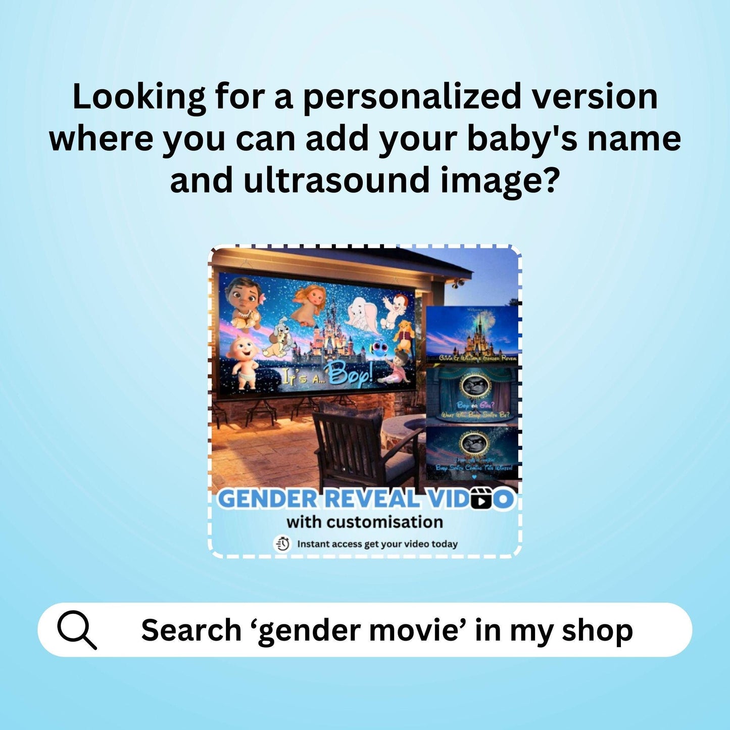 BOY Gender Reveal Movie Video