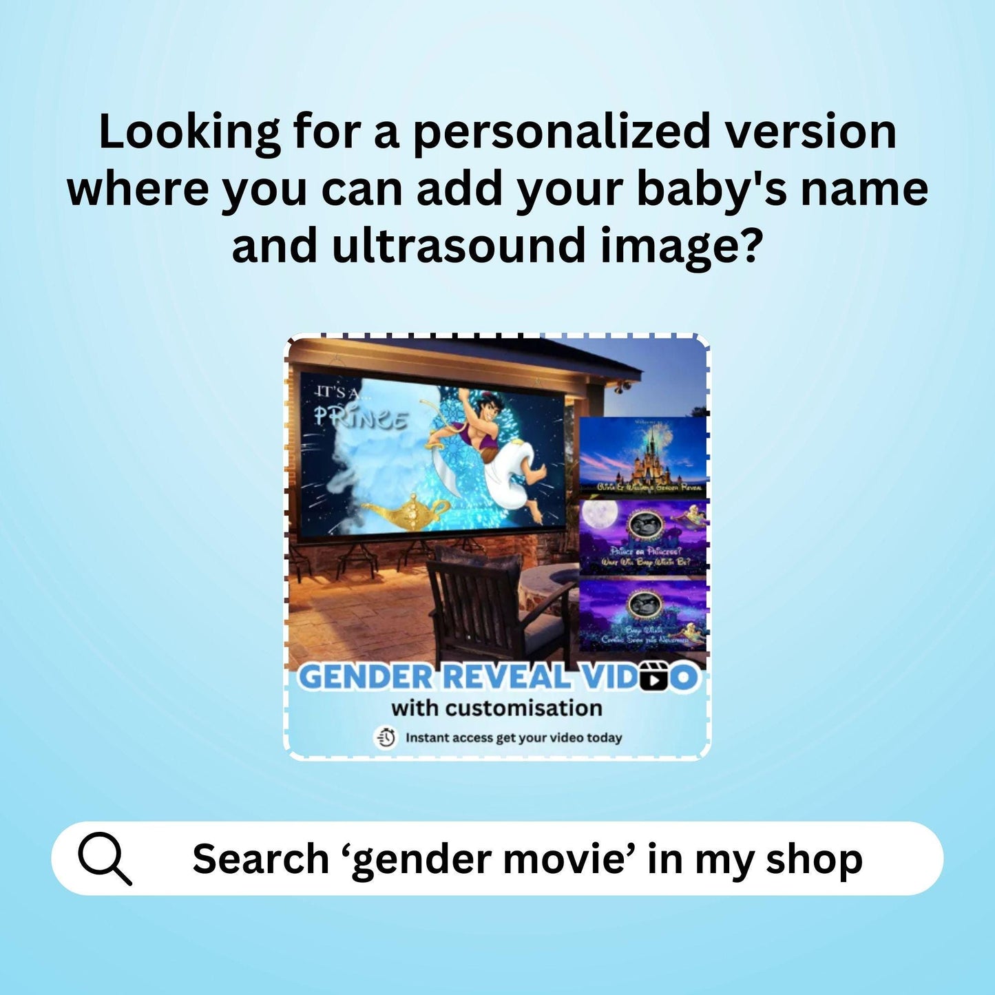BOY Gender Reveal Movie Video