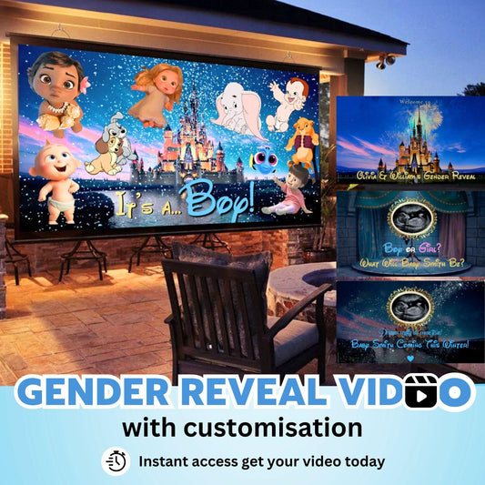 BOY Custom Gender Reveal Movie Video