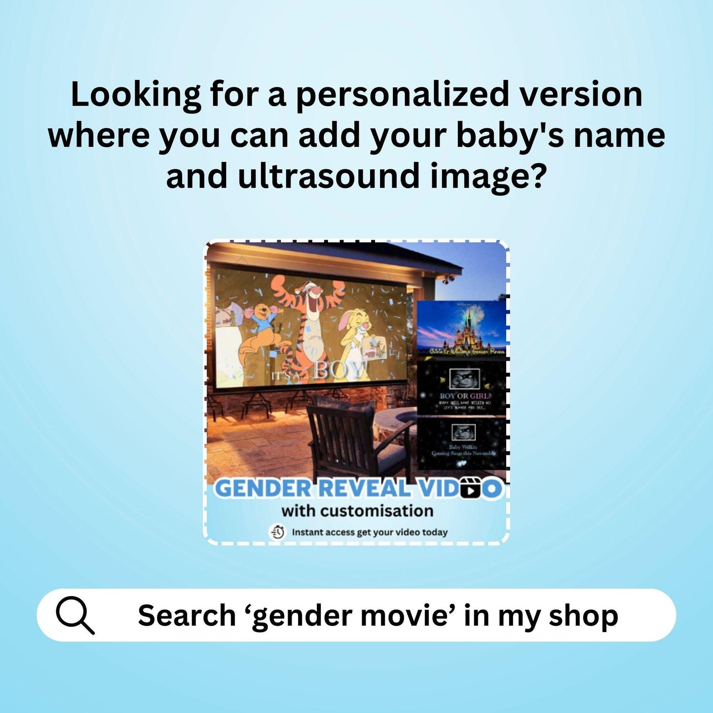BOY Gender Reveal Movie Video