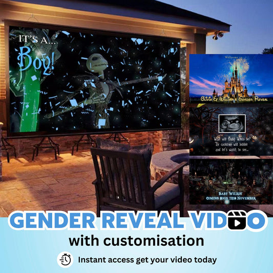 BOY Custom Gender Reveal Movie Video