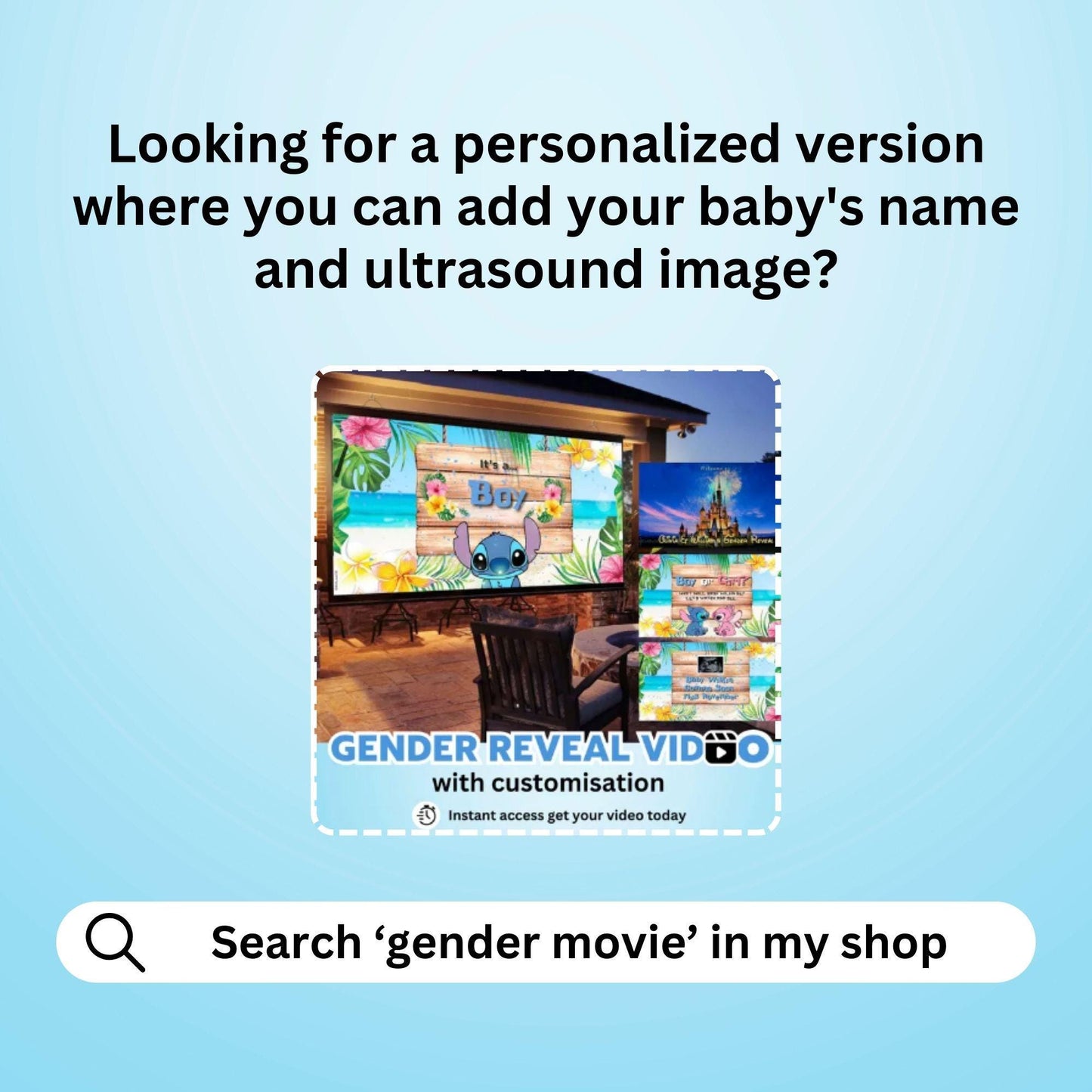 BOY Gender Reveal Movie Video