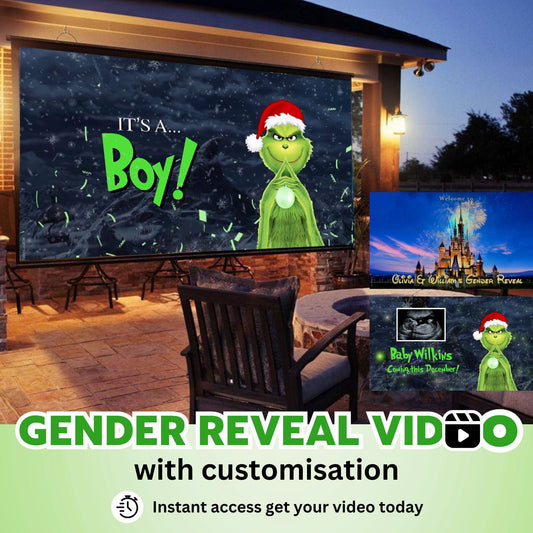 BOY Custom Gender Reveal Movie Video