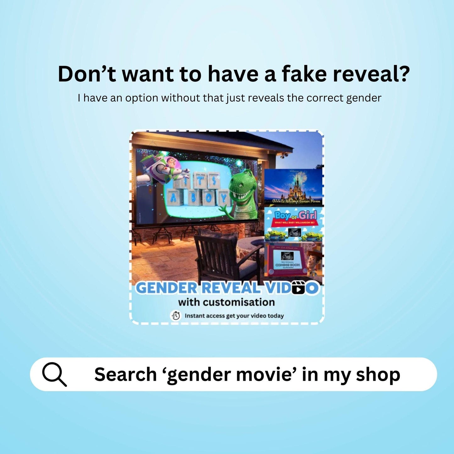 BOY Gender Reveal Movie Video With Fake Reveal