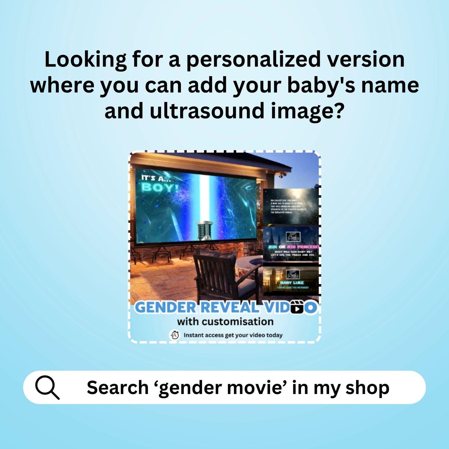 BOY Gender Reveal Movie Video