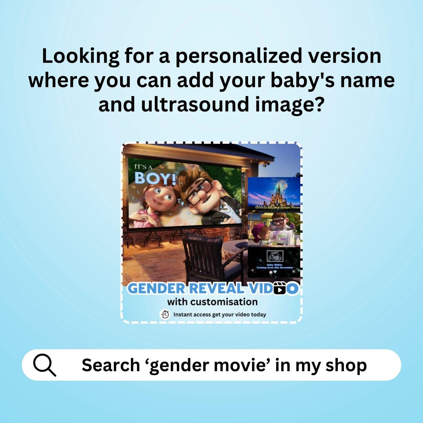 BOY Gender Reveal Movie Video