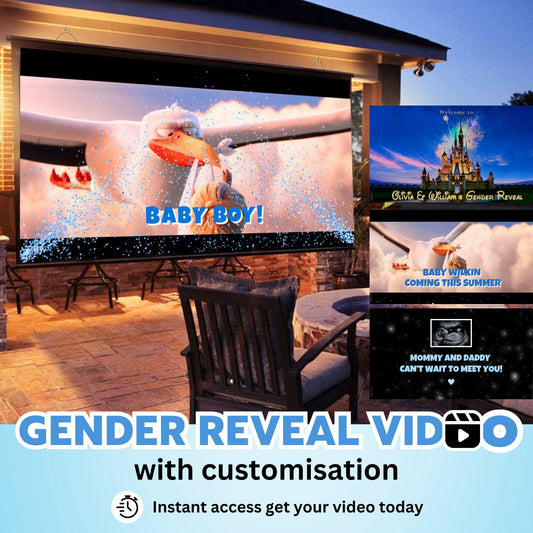 BOY Custom Gender Reveal Movie Video