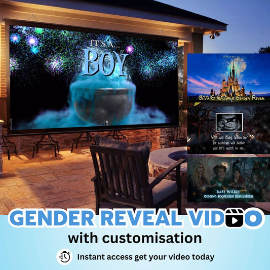 BOY Custom Gender Reveal Movie Video