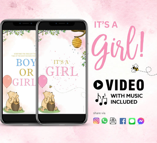 GIRL Baby Gender Reveal Video