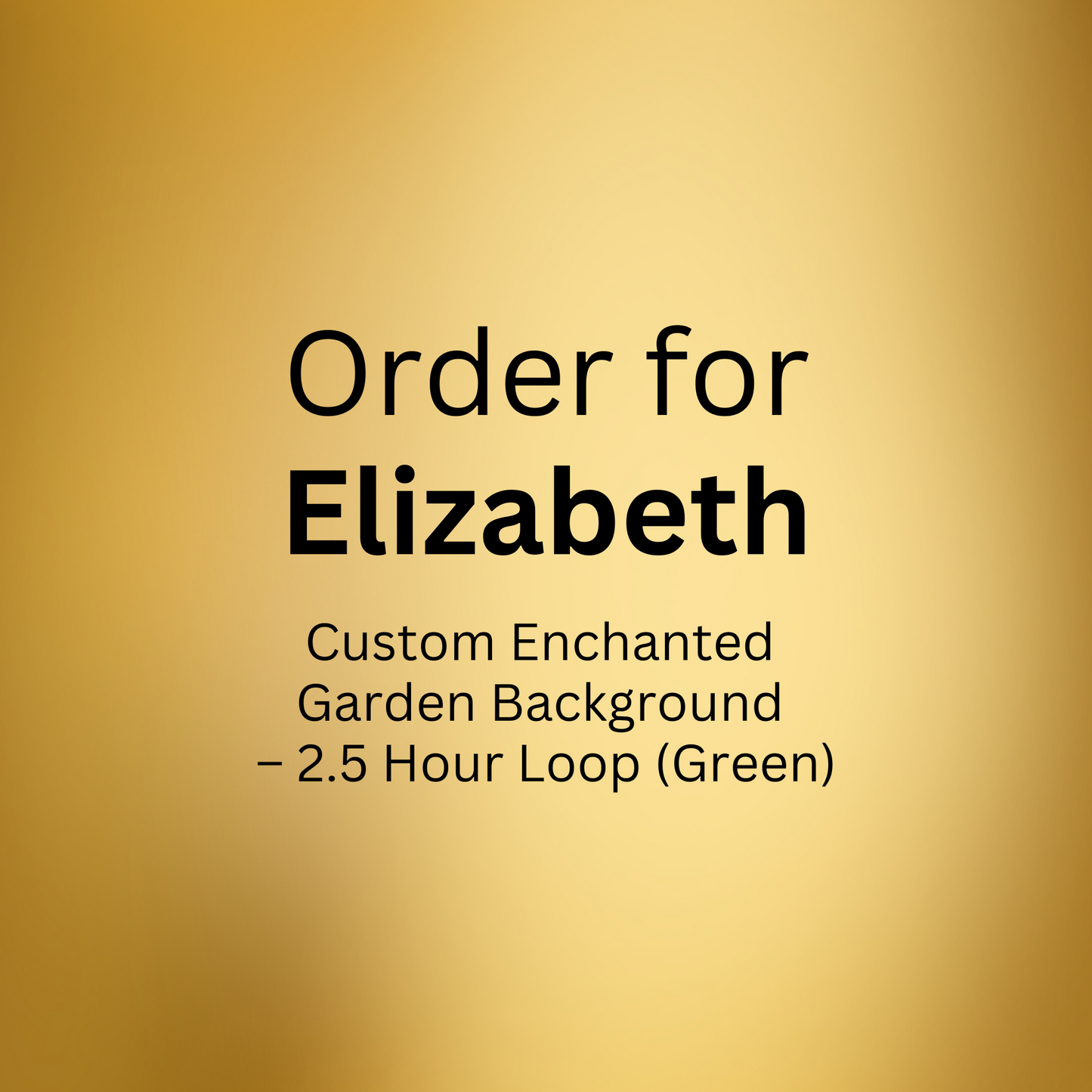 Custom Enchanted Garden Background – 2.5 Hour Loop (Green)