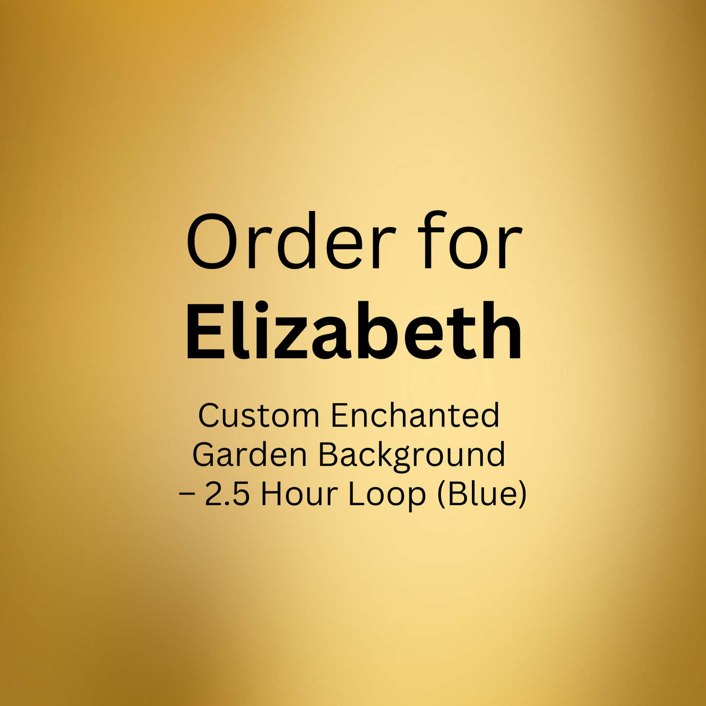 Custom Enchanted Garden Background – 2.5 Hour Loop (Blue)
