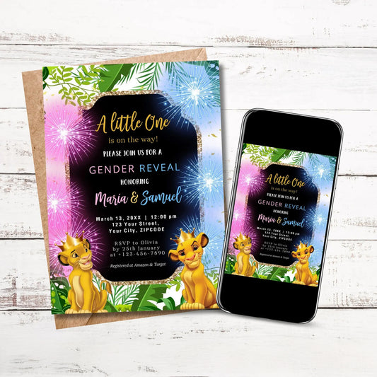 Gender Reveal Digital Invitation