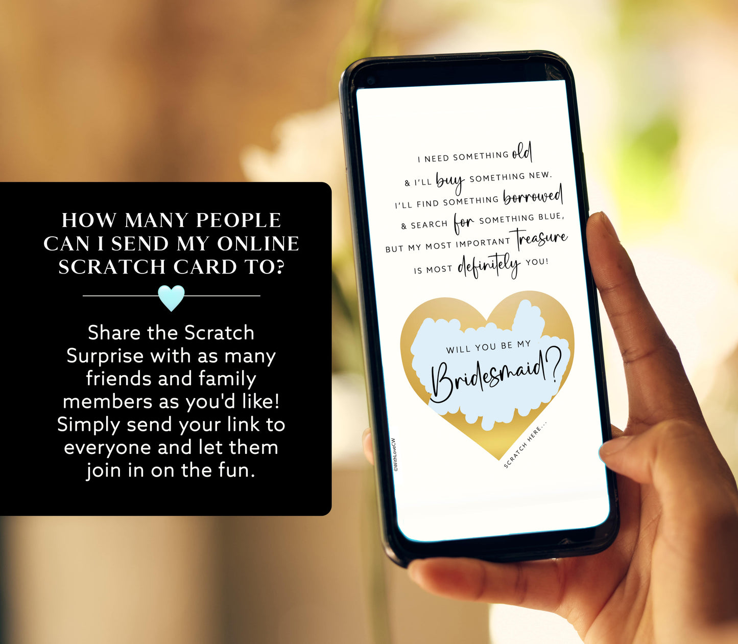 Bridesmaid Proposal Scratch Card