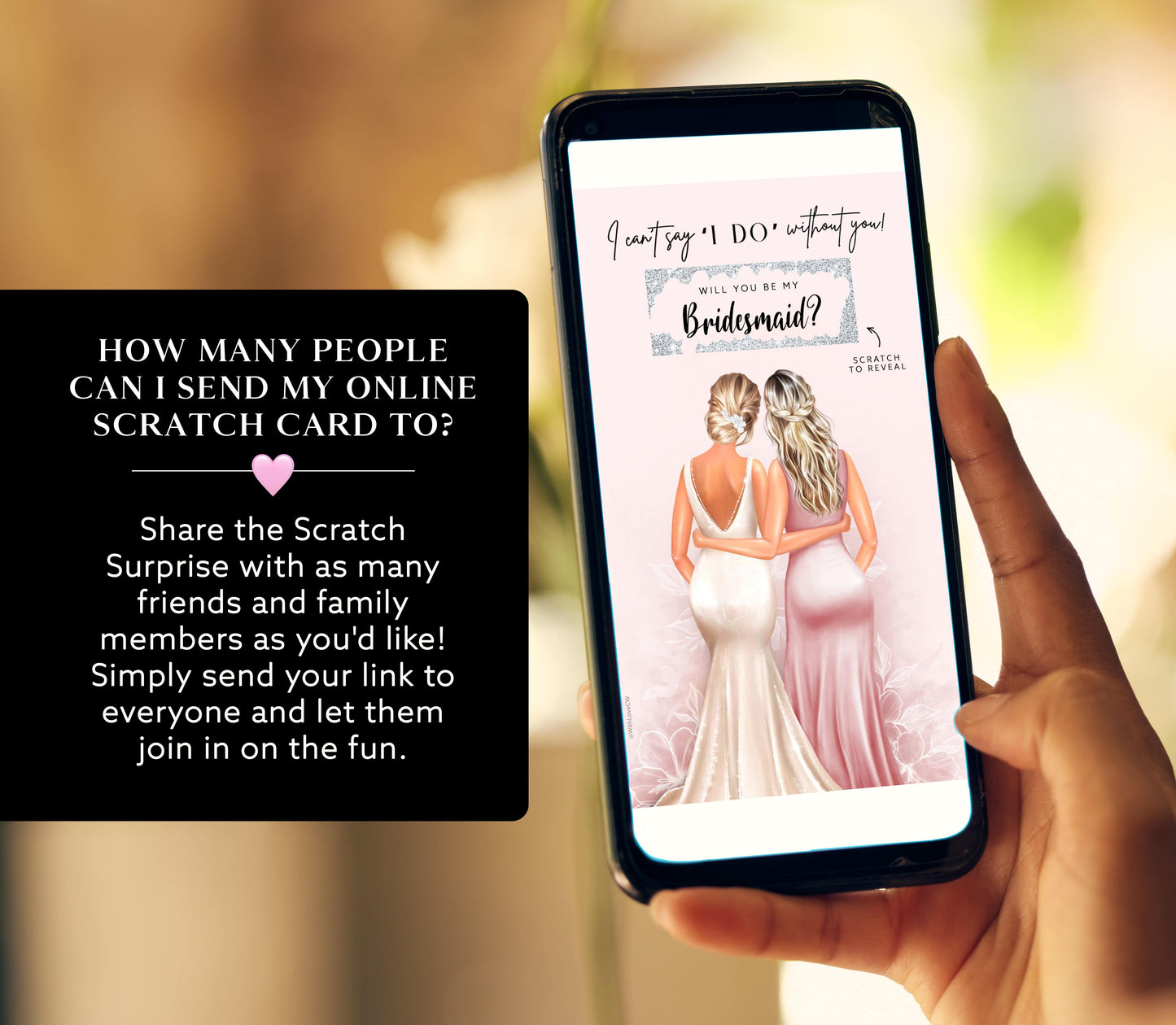 Bridesmaid Proposal Scratch Card