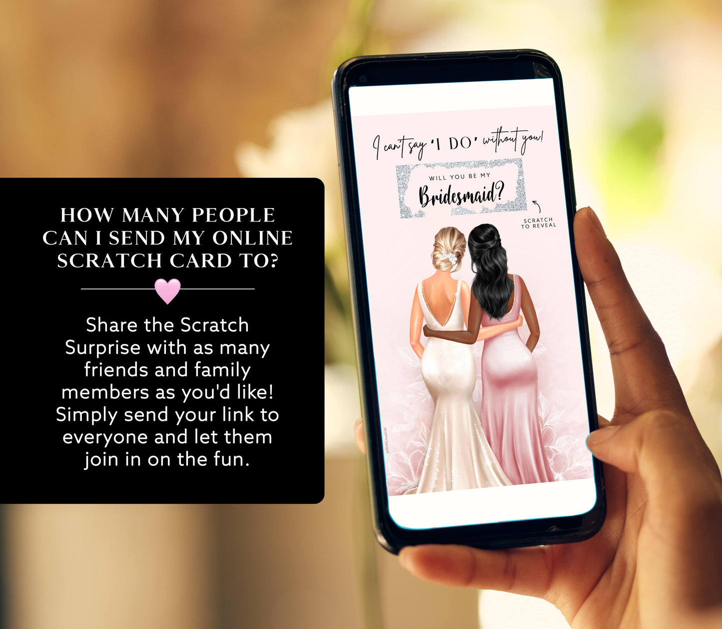 Bridesmaid Proposal Scratch Card