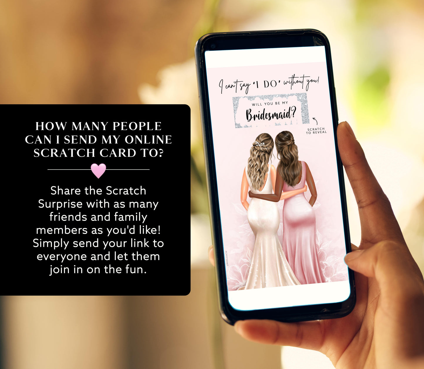 Bridesmaid Proposal Scratch Card