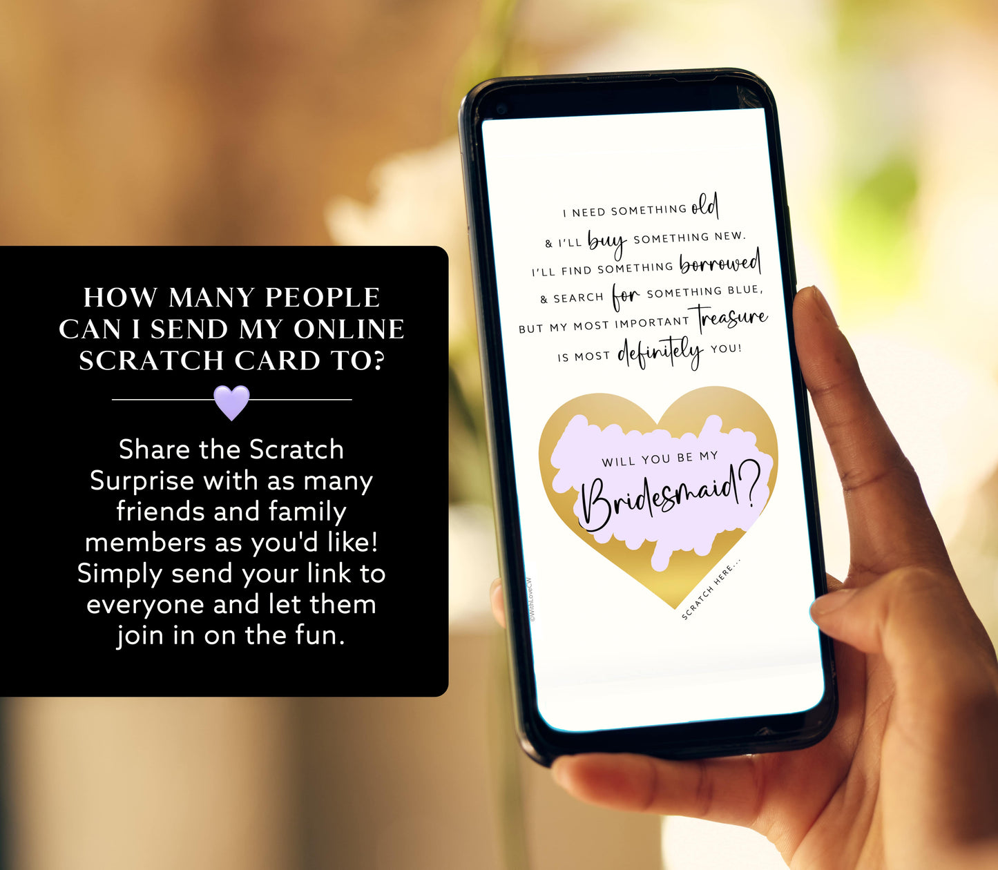 Bridesmaid Proposal Scratch Card