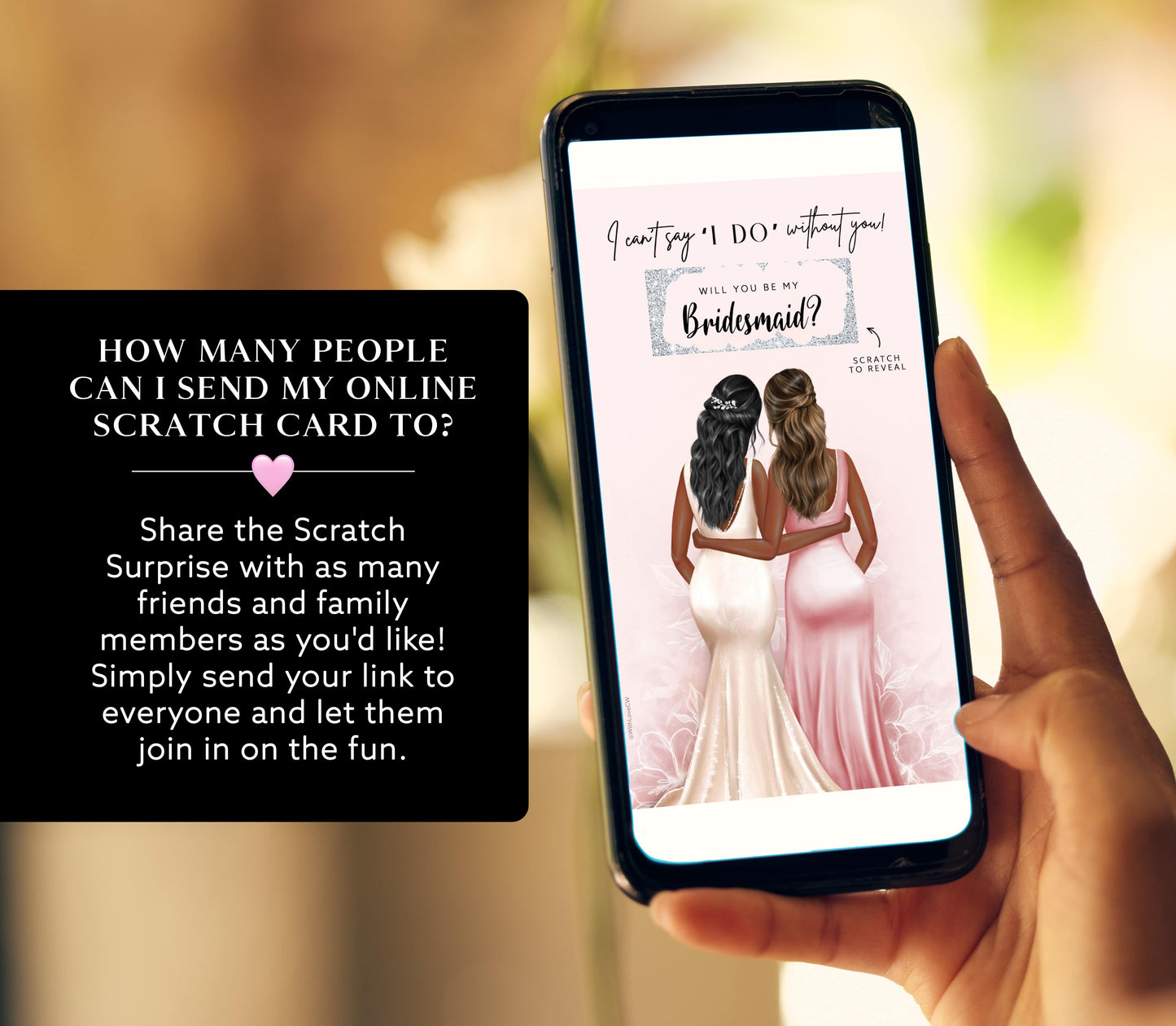 Bridesmaid Proposal Scratch Card