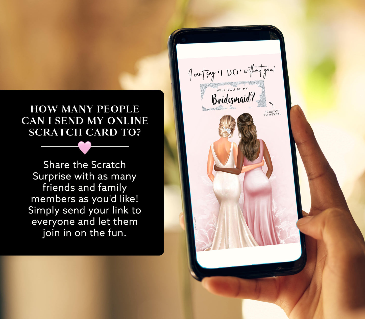 Bridesmaid Proposal Scratch Card