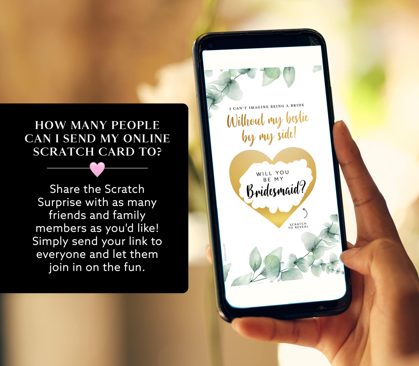 Bridesmaid Proposal Scratch Card