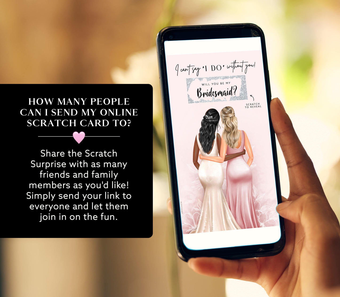 Bridesmaid Proposal Scratch Card