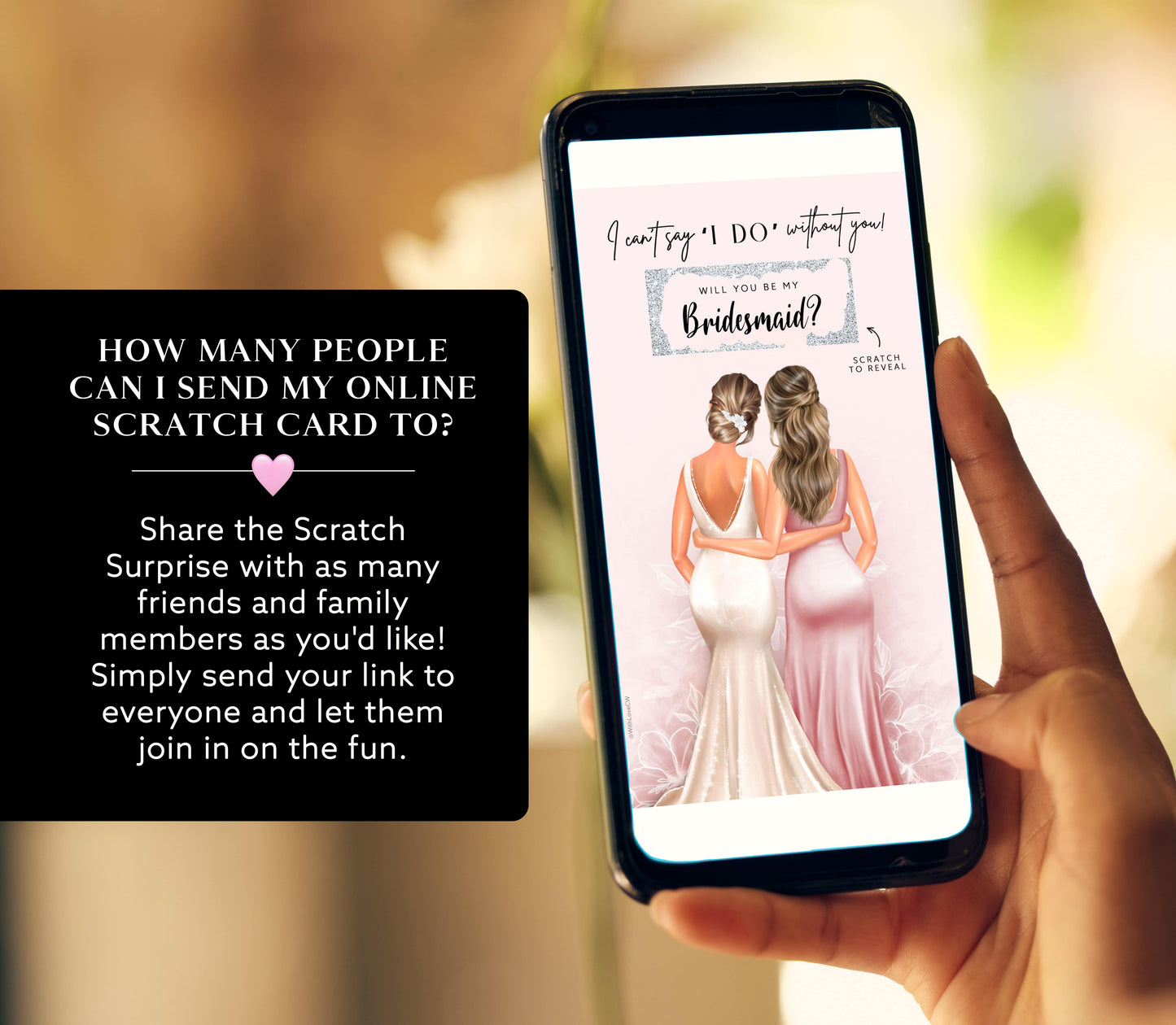 Bridesmaid Proposal Scratch Card