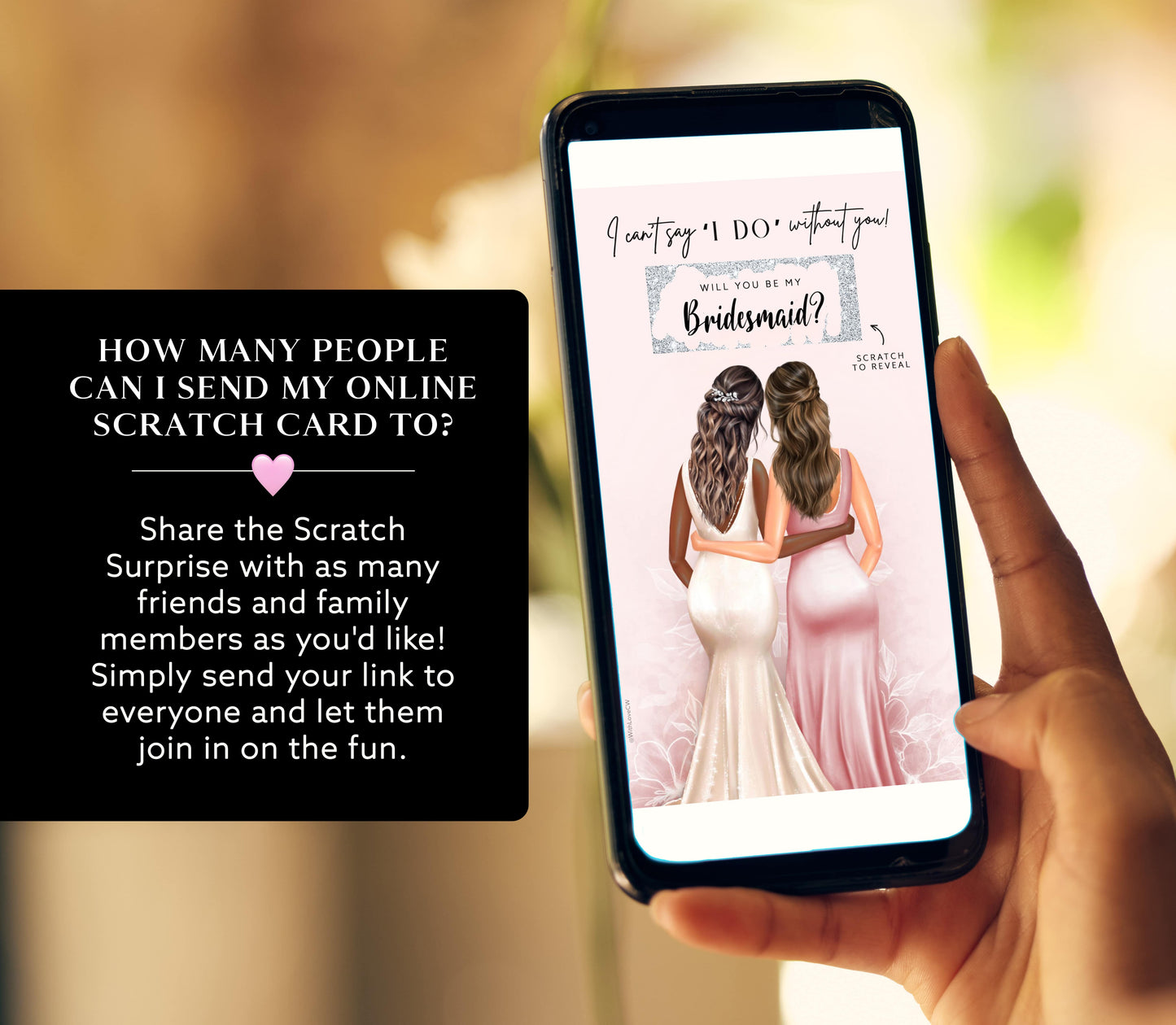 Bridesmaid Proposal Scratch Card