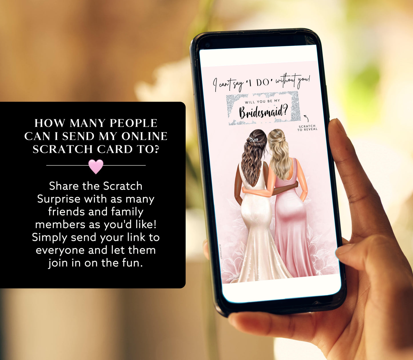 Bridesmaid Proposal Scratch Card