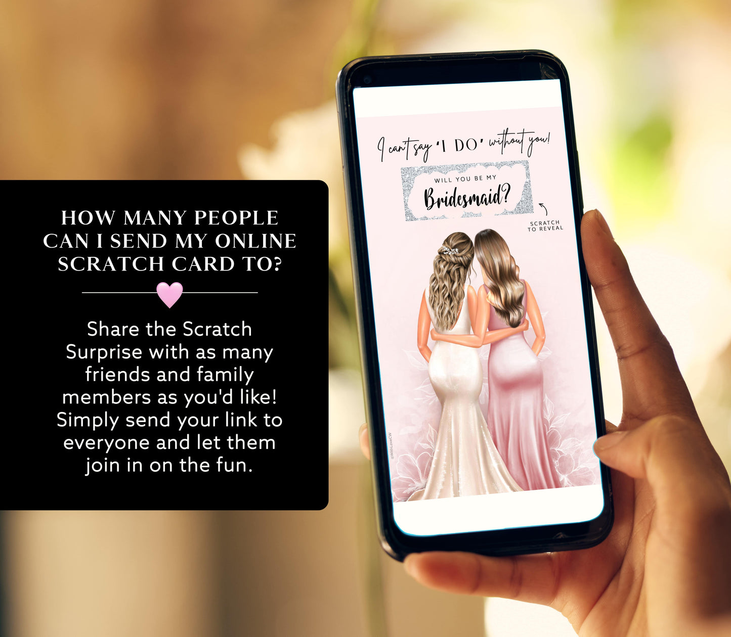 Bridesmaid Proposal Scratch Card