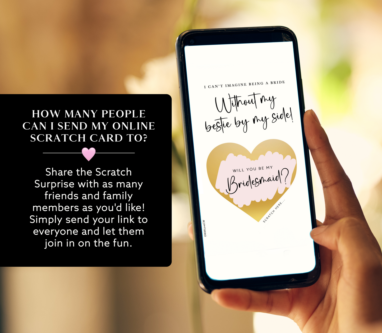 Bridesmaid Proposal Scratch Card