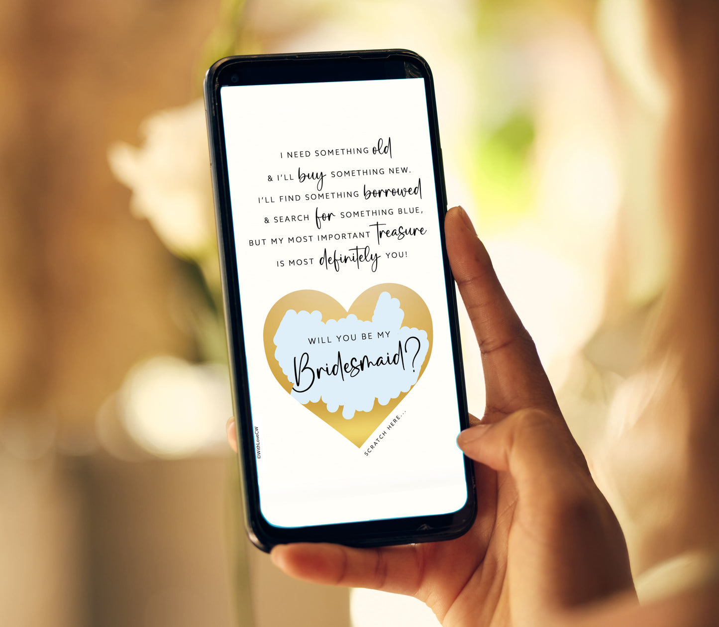 Bridesmaid Proposal Scratch Card
