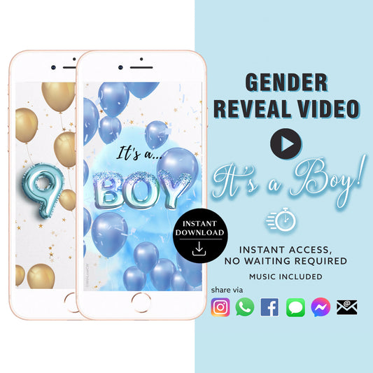 BOY Baby Gender Reveal Video