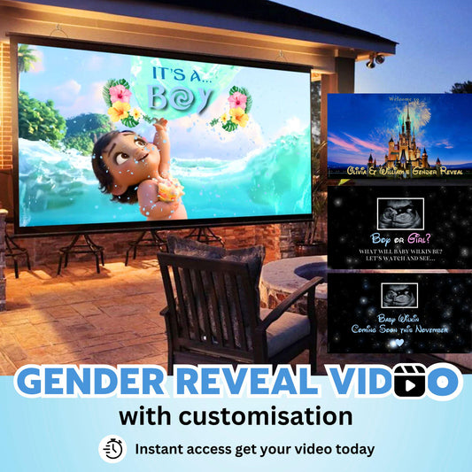 BOY Custom Gender Reveal Movie Video