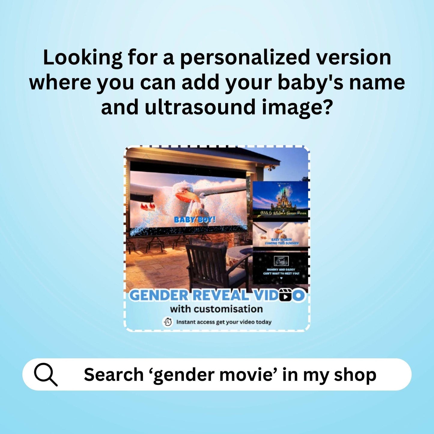 BOY Gender Reveal Movie Video