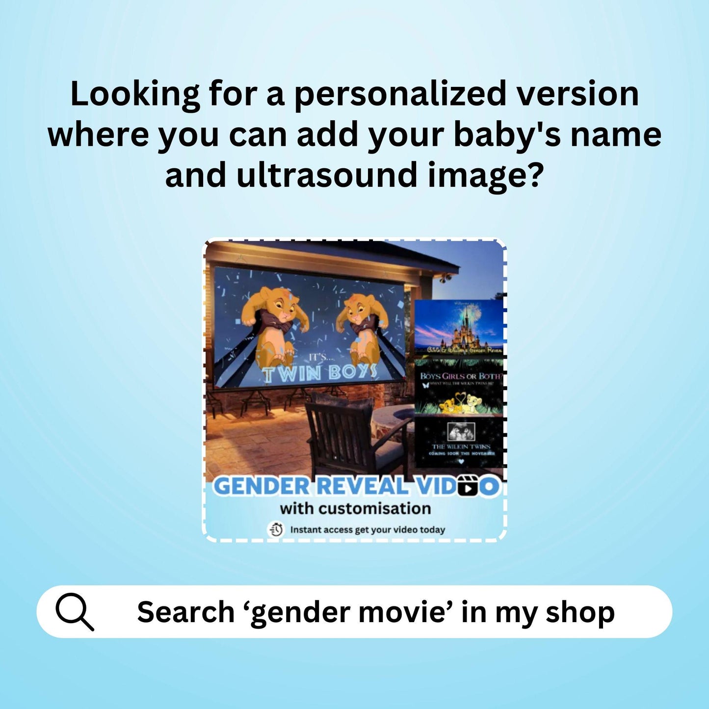 TWIN BOYS Gender Reveal Movie Video