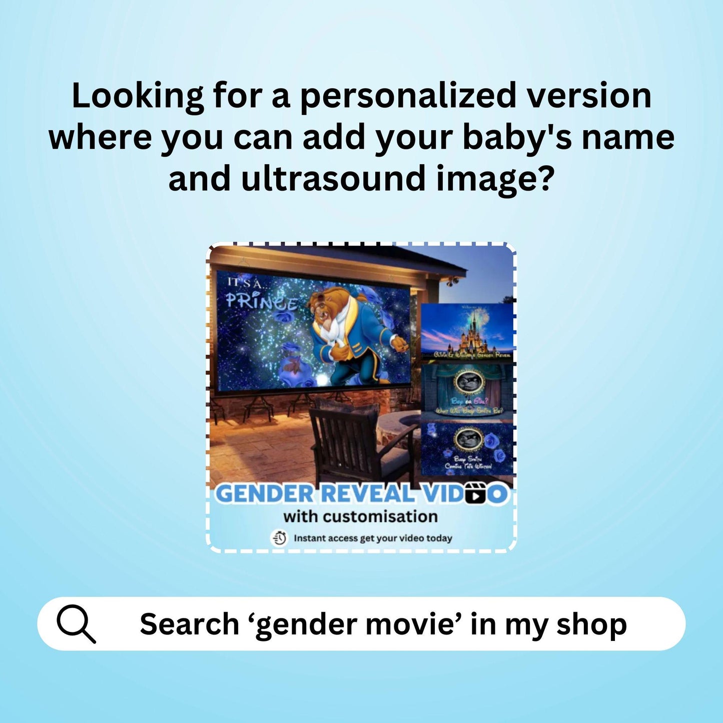 BOY Gender Reveal Movie Video