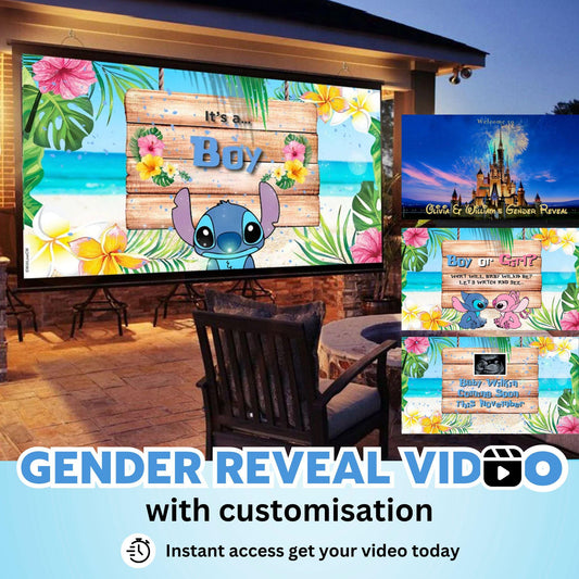 BOY Custom Gender Reveal Movie Video