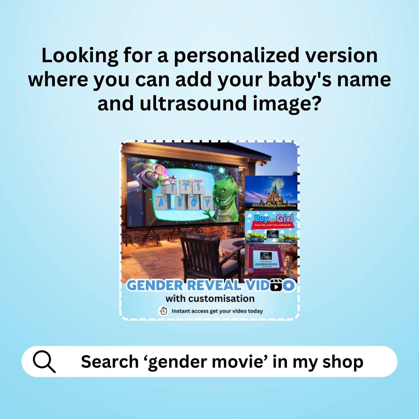 BOY Gender Reveal Movie Video