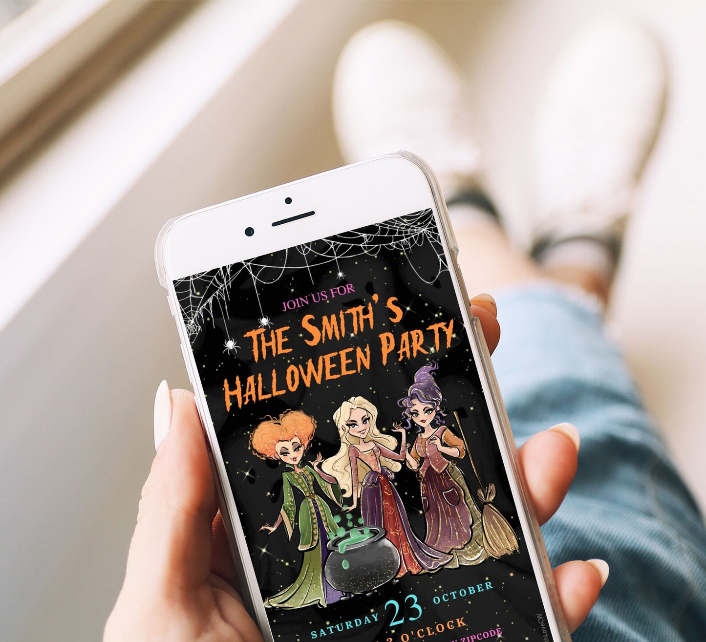 Halloween Party Witch Theme Video Invitation