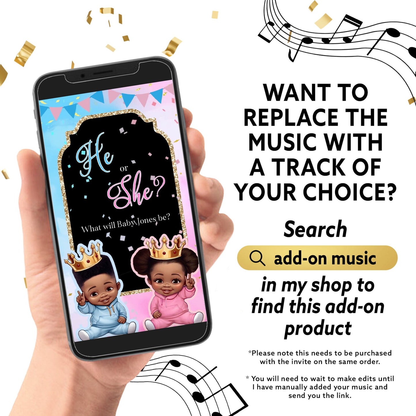 Gender Reveal Video Invitation