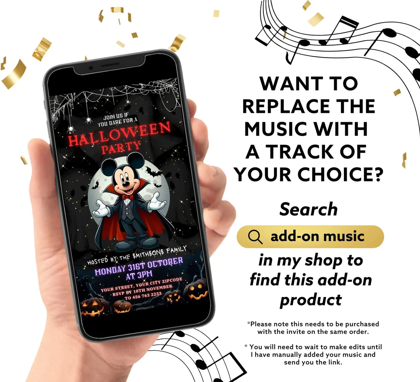 Halloween Party Witch Theme Video Invitation