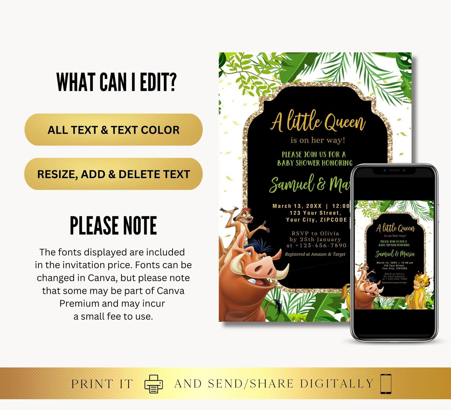 Baby Shower Digital Invitation