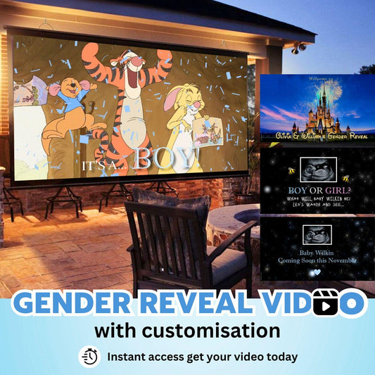 BOY Custom Gender Reveal Movie Video