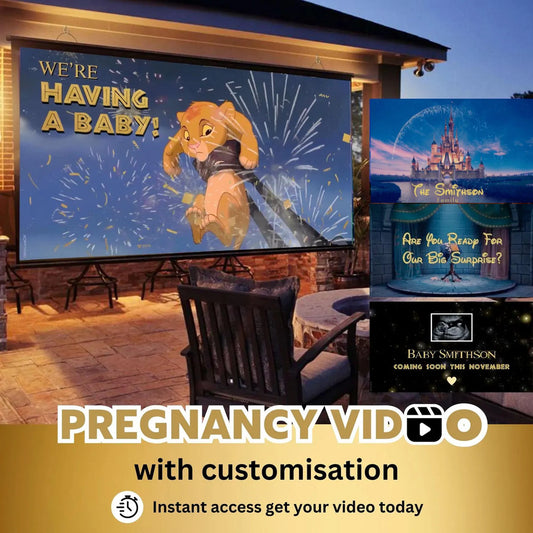 PREGNANCY Reveal Custom Movie Video