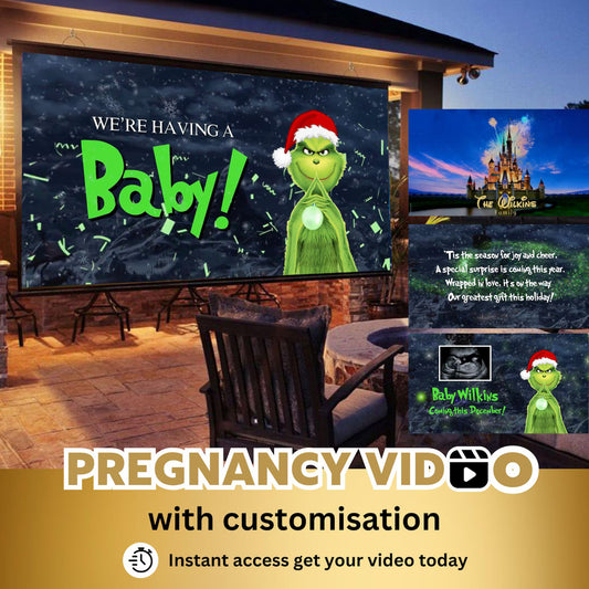 PREGNANCY Reveal Custom Movie Video