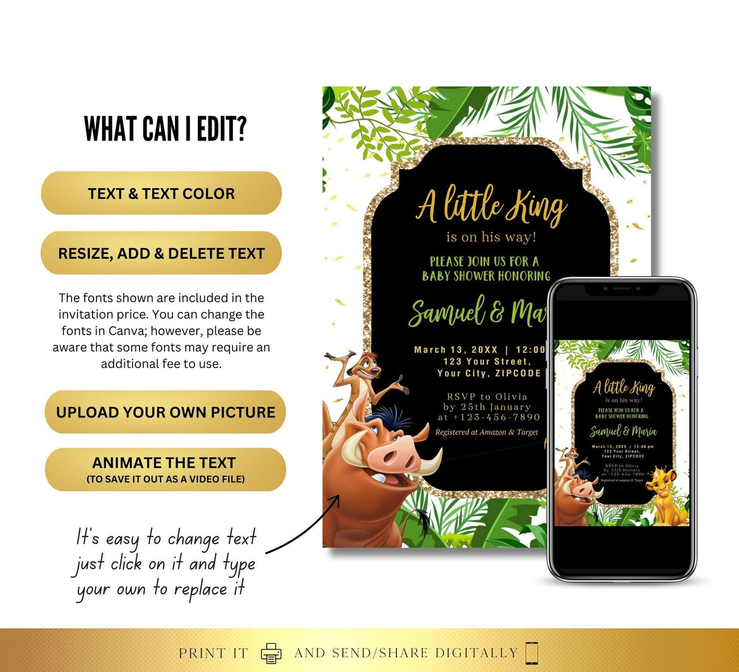 Baby Shower Digital Invitation
